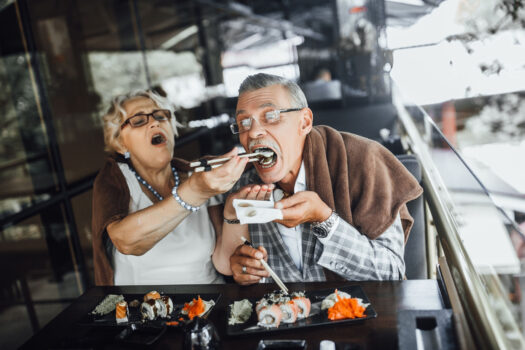Toast Hawaii im Speisesaal war gestern, heute gibt es Sushi